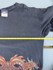 VINTAGE JNCO Jeans Men’s XXL Long Sleeve TEE Neck Dragon YinYang Graphic T-Shirt