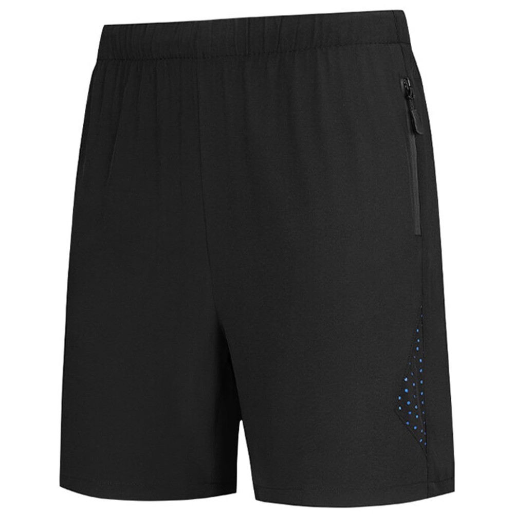 Black Mens Athletic Running Shorts Quick Dry Lightweight Sports Gym Basketbal…