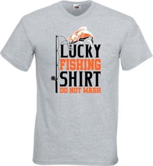 Lucky Fishing Shirt Do Not Wash Humour Novelty T Shirt Various Colours And Sizes
