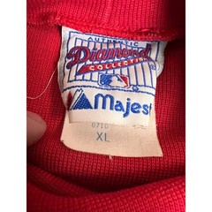 Majestic Cincinnati Reds Mock Neck Shirt Mens XL Red Diamond Collection MLB USA