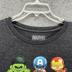 Marvel Avengers Mini Superhero Characters T Shirt Mens 2X Gray crewneck