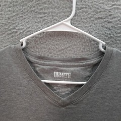 Duluth Trading Co Shirt Adult Large Gray Longtail T Workwear Grunge Outdoors