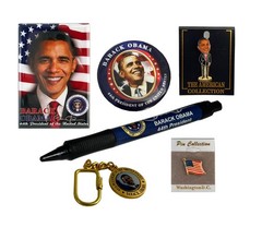 Barack Obama 44th President Gift Set – 6-Piece Collectible Bundle with Pen, M…