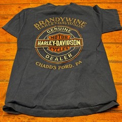 Harley-Davidson Joker Poker Run T-Shirt Mens Small Navy Brandywine PA Dealer