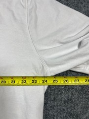 Champion T Shirt Mens 2XL White Cotton Logo Embroidered Crew Neck Straight Hem