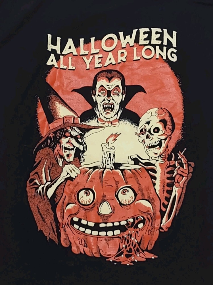 The Halloween Shirt Co Halloween All Year Black 2XL T Shirt