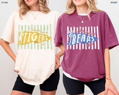 Custom School Mascot Shirt Personalized Football Season School Spirit Unisex Tee