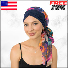 Chemo Turban Headwrap Headwear For Cancer Patients Skull Cap Hair Loss Cover Hat