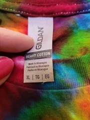Hand Tie Dyed T Shirt Men’s Medium 100% Cotton Pre Washed ShortSleeve Gift #5