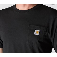 Carhartt K87 Pocket T Shirt Small Black NWT Loose Fit Heavyweight