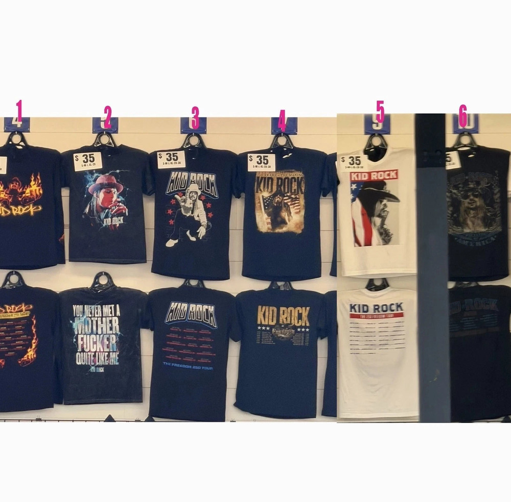 Kid Rock Announces 2026 Freedom 250 Tour T-Shirt