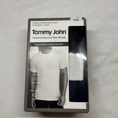 NWT Mens Tommy John Essential Second Skin Modal Crew Neck 3 Pack Multicolor L