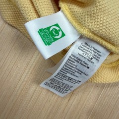 J Crew Oarsman Waffle Pocket T Shirt Medium Retro men’s heavy light yellow