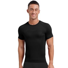 Men T-shirt Muscle Undershirts Quick Drying Shirt Performance Tees Sports Gym