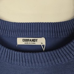 Coofandy Blue Long Sleeve Crew Neck Shirt Men’s Size XL NWT