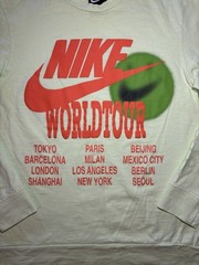 Nike Sportswear LS T Shirt World Tour Glow In The Dark Lime DA0629-383 Men’s M