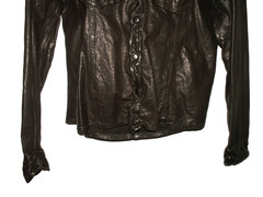 Men’s All Saints MCKAY LEATHER SHIRT jacket overshirt L (ref79) £149.99!!!!!