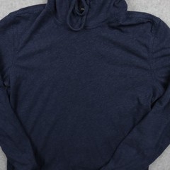 Vince Hoodie Shirt Mens Small Casual Lightweight Layered Lined Blue Long Sleeve