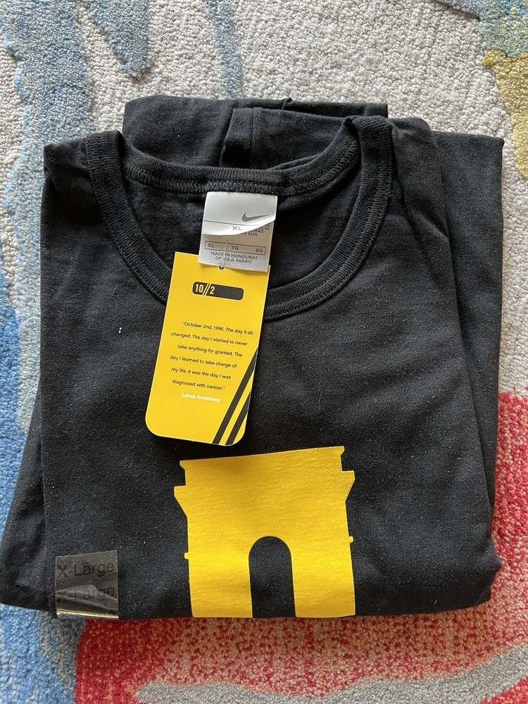 VINTAGE Nike Lance Armstrong Tour De France Men’s XL, 10/2 , T Shirt NWT