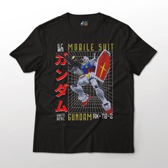 Mobile Suit Gundam RX-78-2 ‘White Devil’ Anime Mecha Graphic Cotton T-Shirt