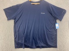 Columbia Men’s Hike Crew Shirt Blue Size 4X Short Sleeve Outdoor Performance