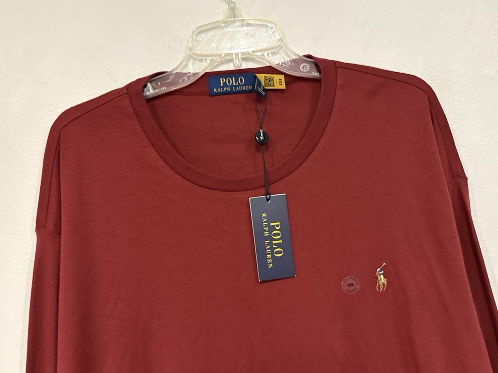 NEW $85 Polo Ralph Lauren Soft Cotton Long-Sleeve T-Shirt Men’s Size 2XB Big 2XL