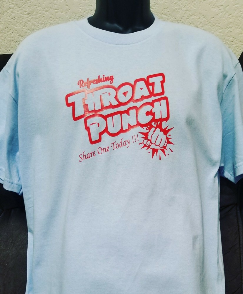 Throat Punch T-shirt! Size large. Available in additional colors and sizes!