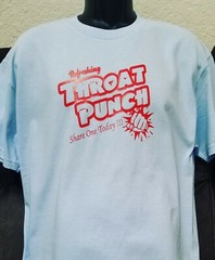 Throat Punch T-shirt! Size large. Available in additional colors and sizes!
