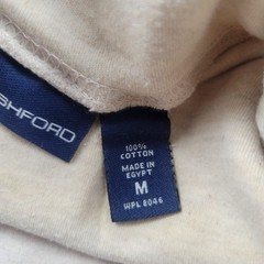 John Ashford Shirt Mens M Beige Turtleneck Long Sleeve Cotton Jersey Lightweight