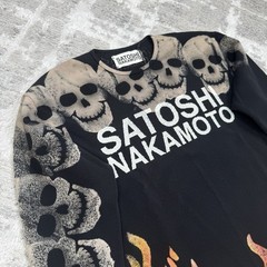 Satoshi Nakamoto Lost Boys Skull Thermal Long Sleeve Shirt