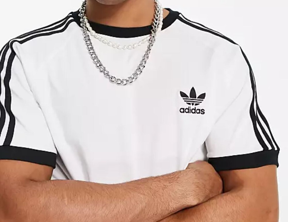 NEW MENS ADIDAS ORIGINALS 3-STRIPES CALIFORNIA TREFOIL TEE SHIRT ~SIZE XL IA4846
