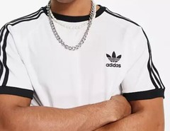NEW MENS ADIDAS ORIGINALS 3-STRIPES CALIFORNIA TREFOIL TEE SHIRT ~ LARGE #IA4846