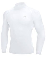Long Sleeve Compression Shirts for Men Mock Turtleneck Gym T-Shirt Quick Dry …