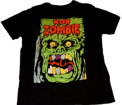 Rob Zombie 2018 Monster Yell Concert Tour Double Sided Horror Shirt XL Near Mint