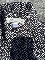 1990s Grunge Vintage Polka Dot Long Sleeve Shirt, Unisex Medium