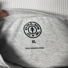 Gold’s Gym Shirt Mens XL Gray Venice CA Bodybuilder Logo Graphic Tee Workout