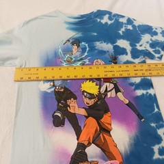 Naruto Shippuden Anime Viz Media Tie-Dye Shirt Blue Size M Condition Is Pre-Own