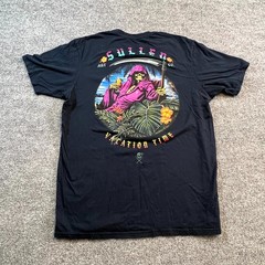 Sullen Art Collective T-Shirt Mens XL Black Graphic Vacation Time Premium Fit