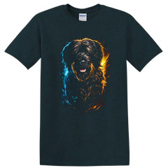 Dog Art Portrait T Shirt Colorful Dog Design Animal Lover Tee