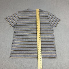 Marine Layer T Shirt Mens M / L Gray Black Striped Cotton Blend Casual Tee