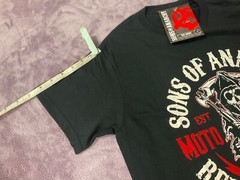 2 Sons Of Anarchy Shirts Redwood Original Moto Club OutLaw Black T Shirts Small