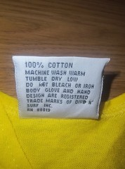 Vintage 90s Body Glove tank top shirt L surfing beach yellow