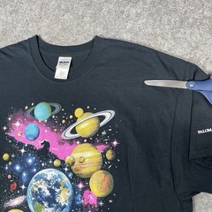 Vtg Palomar Observatory T-shirt Mens XL Black Astronomy Galaxy Space Earth Y2K