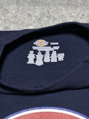 DICKIES Work Wear Logo Baggy Large Blue Shirt