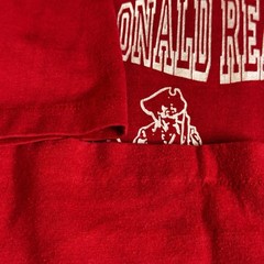 Vintage 1980s Ronald Reagan political graphic T-shirt size extra small red