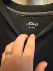 BCG Mens Turbo Embossed Performance T Shirt Large Black Caviar New With Tags