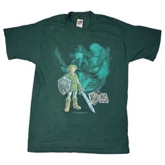 Vintage 1999 The Legend of Zelda Ocarina of Time Nintendo 64 Promo T-Shirt Sz L