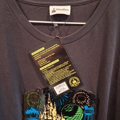 Walt Disney World (WDW) Sound Activated Light Up T-Shirt Size XXL Black New