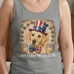 Yellow Lab Patriotic Tank Top