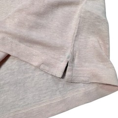 NWT New $95 Ted Baker Flinlo Linen Crew Neck Light Pink T-Shirt Size 5 US XL